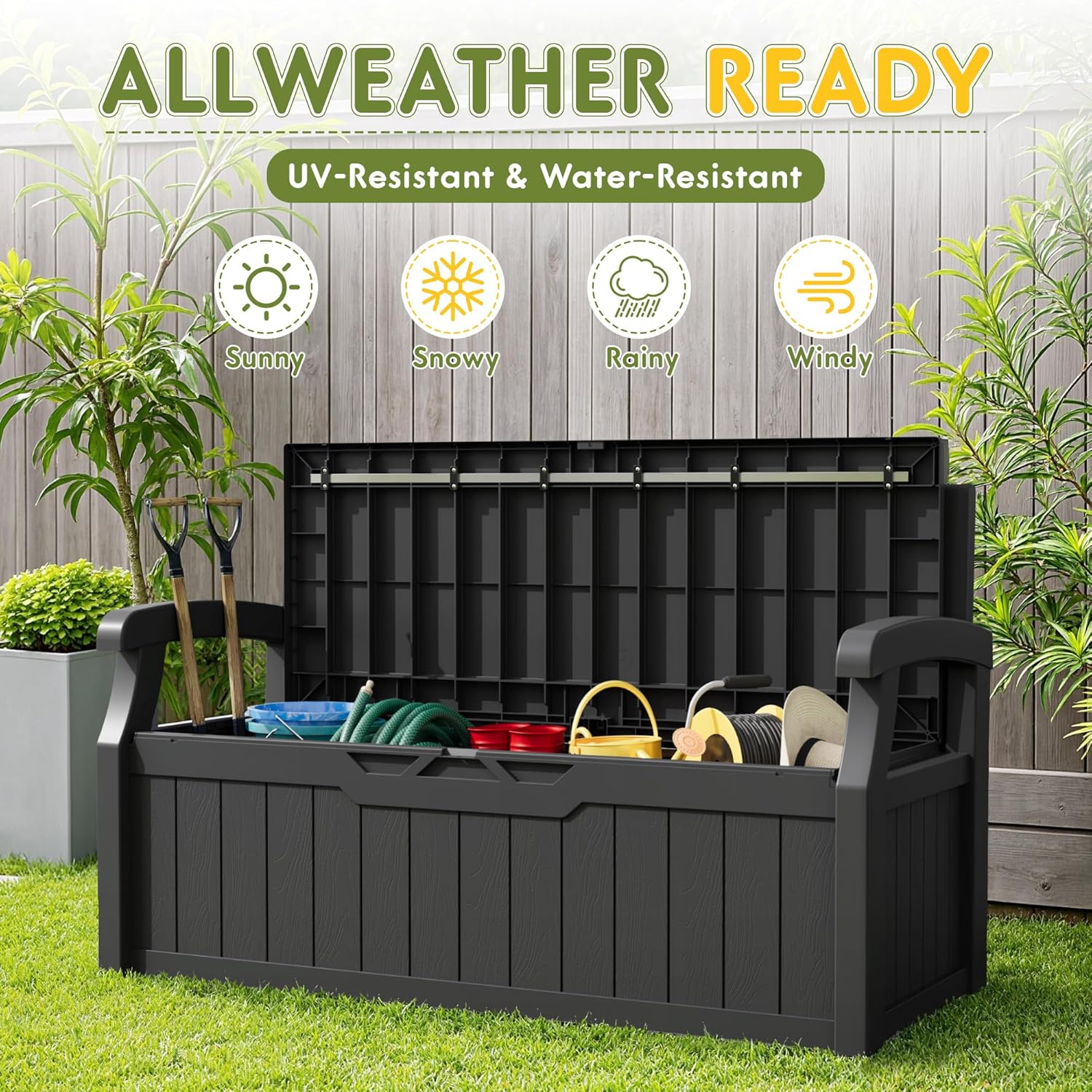 80 Gallon Storage Bench Seat
