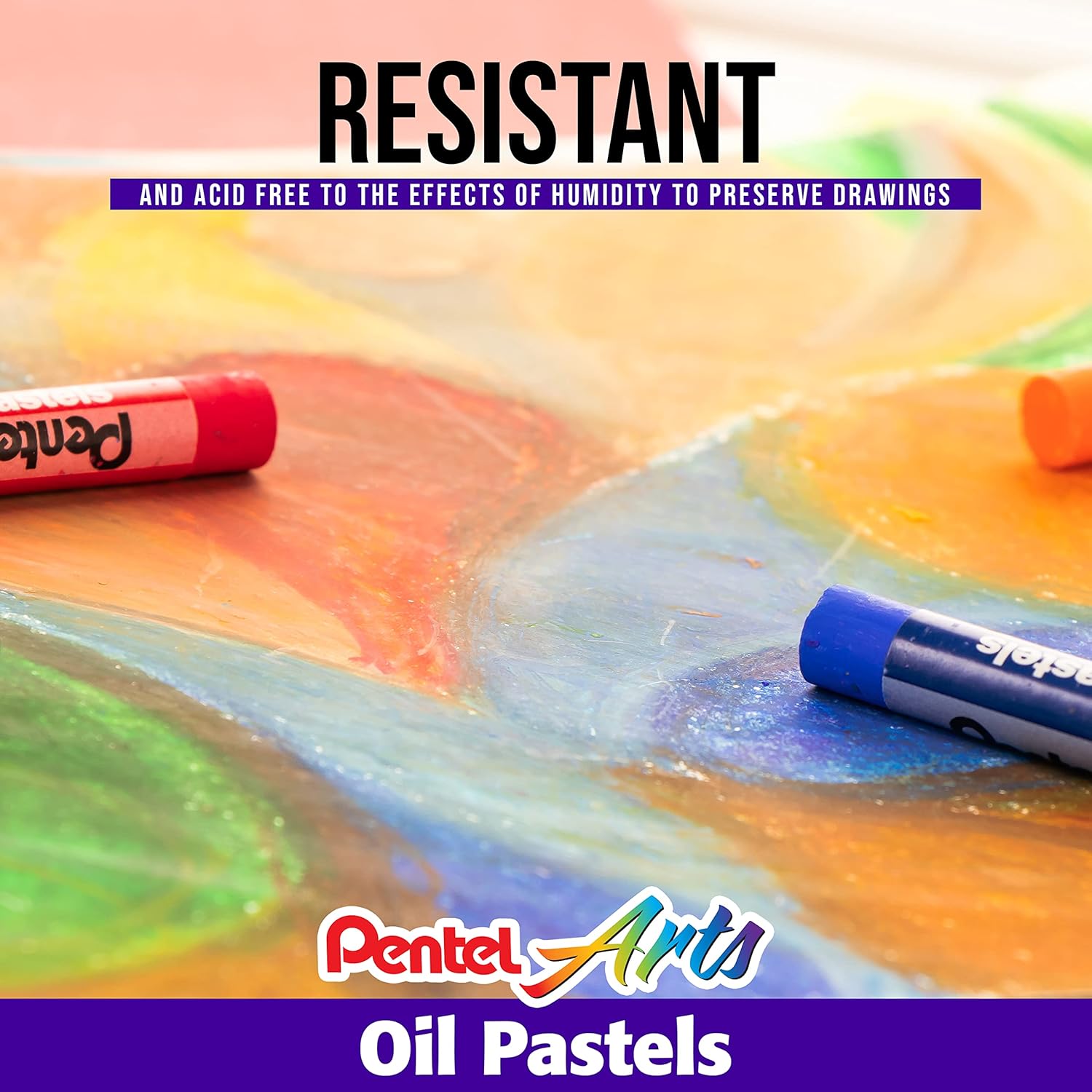 50-Color Oil Pastel Art Set