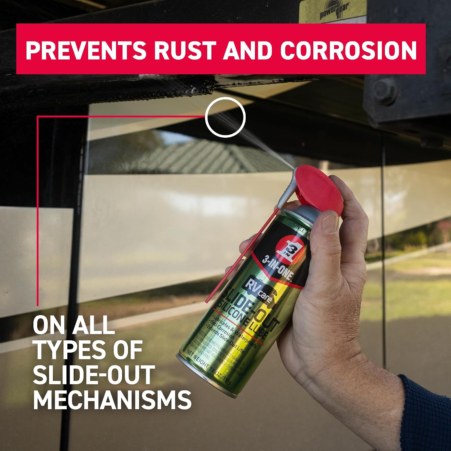 RV Slide-Out Silicone Lubricant