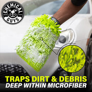 Chemical Guys Chenille Microfiber Wash Mitt – Lime Green