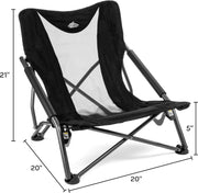 Folding Outdoor Camp Chair with Carry Bag