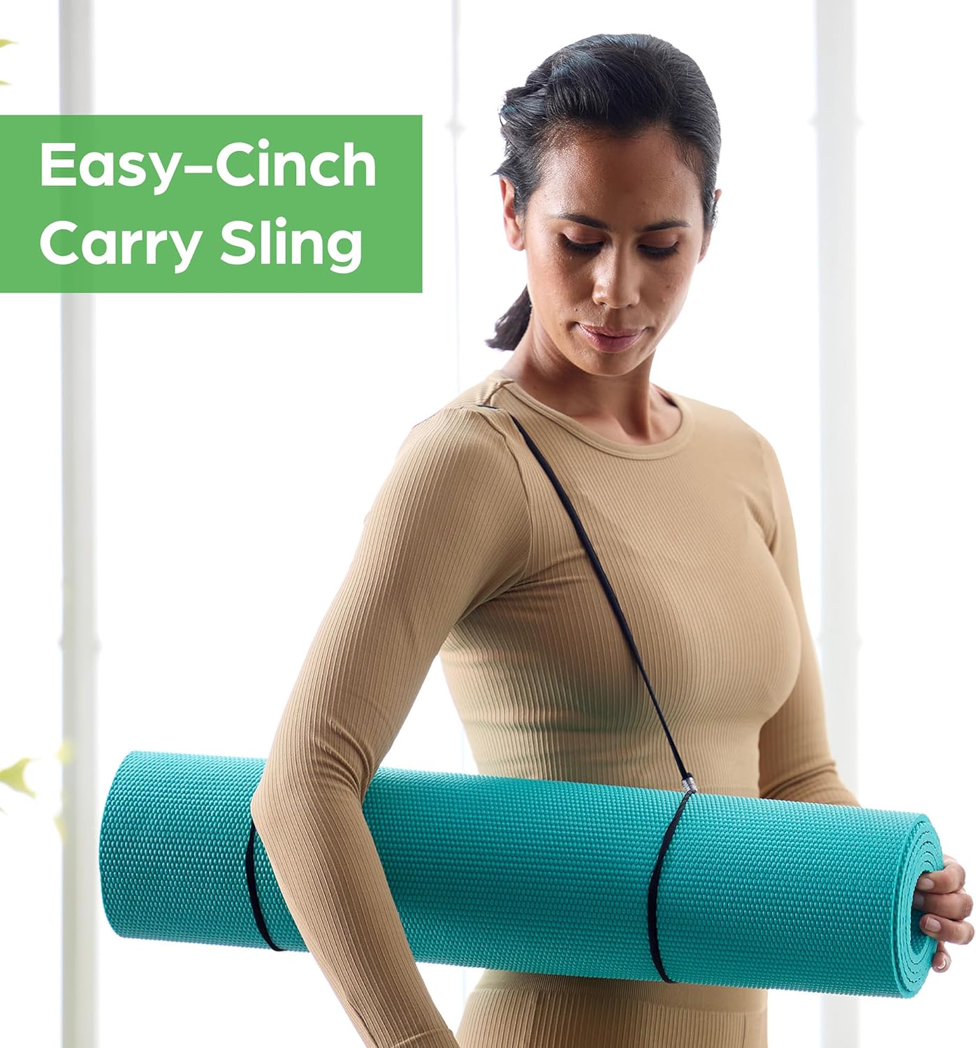 Yoga & Pilates Exercise Mat with Carry Strap