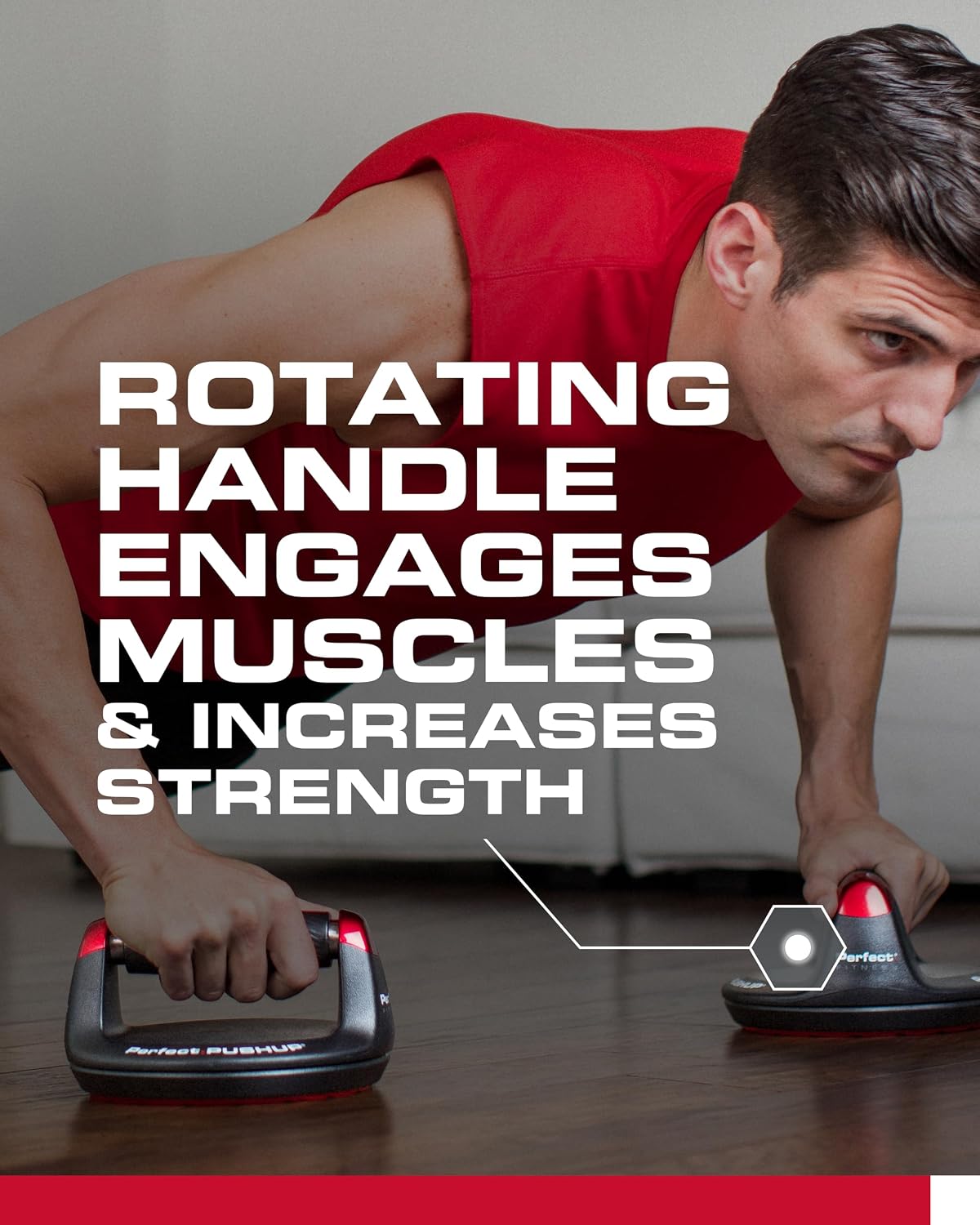 Rotating Push Up Handles for Strength Training