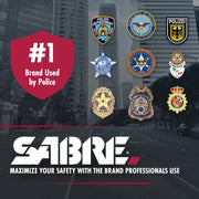 Sabre Compact 3-in-1 Pepper Spray, Tear Gas & UV Marking Dye Defense Spray