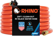 Camco Rhino 25-Ft RV Black Water Clean-Out Hose – 5/8"