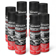Rubberized Black Automotive Undercoating Spray – 6 Pack