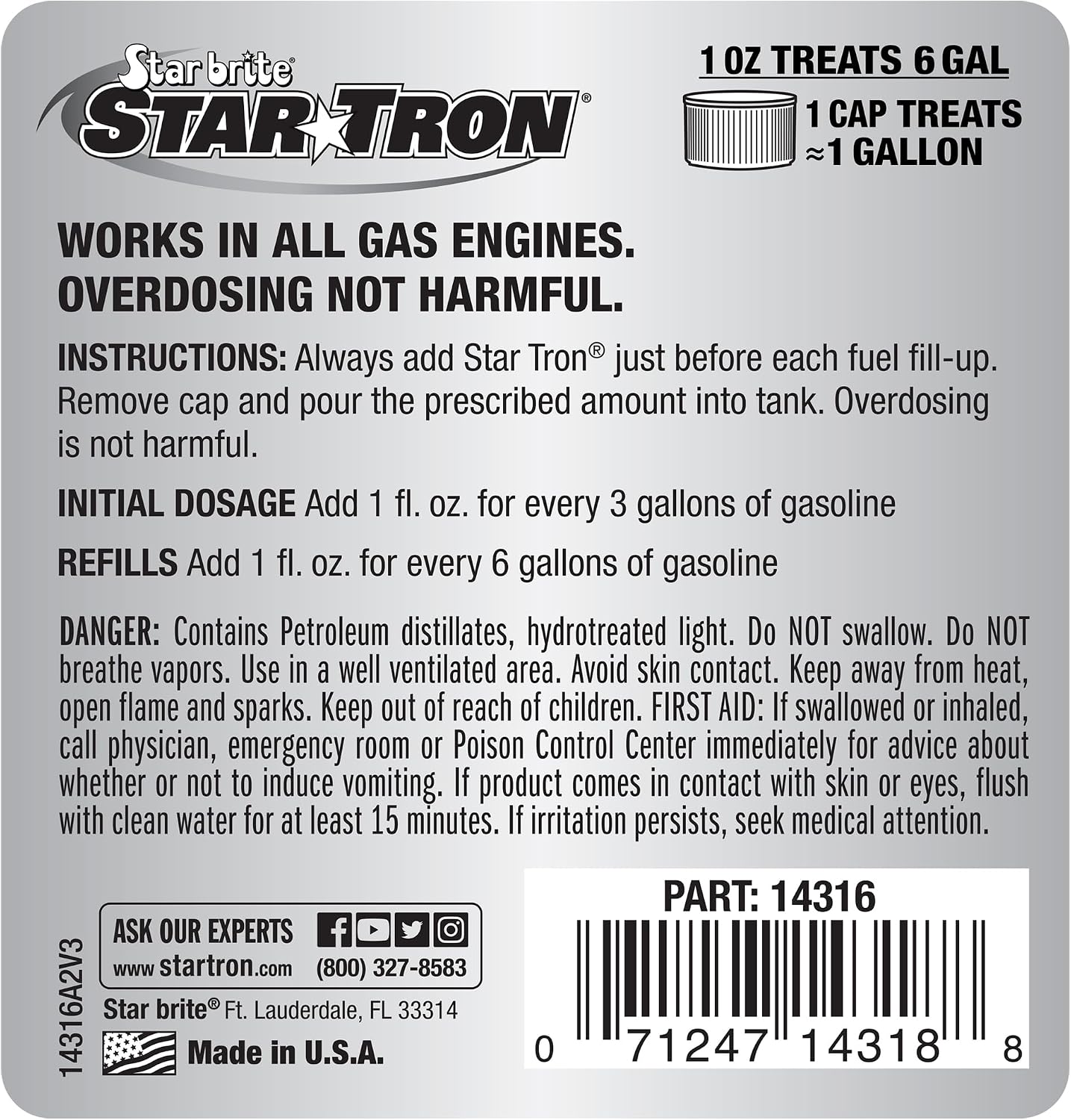 Star Tron Enzyme Fuel Treatment for Gasoline