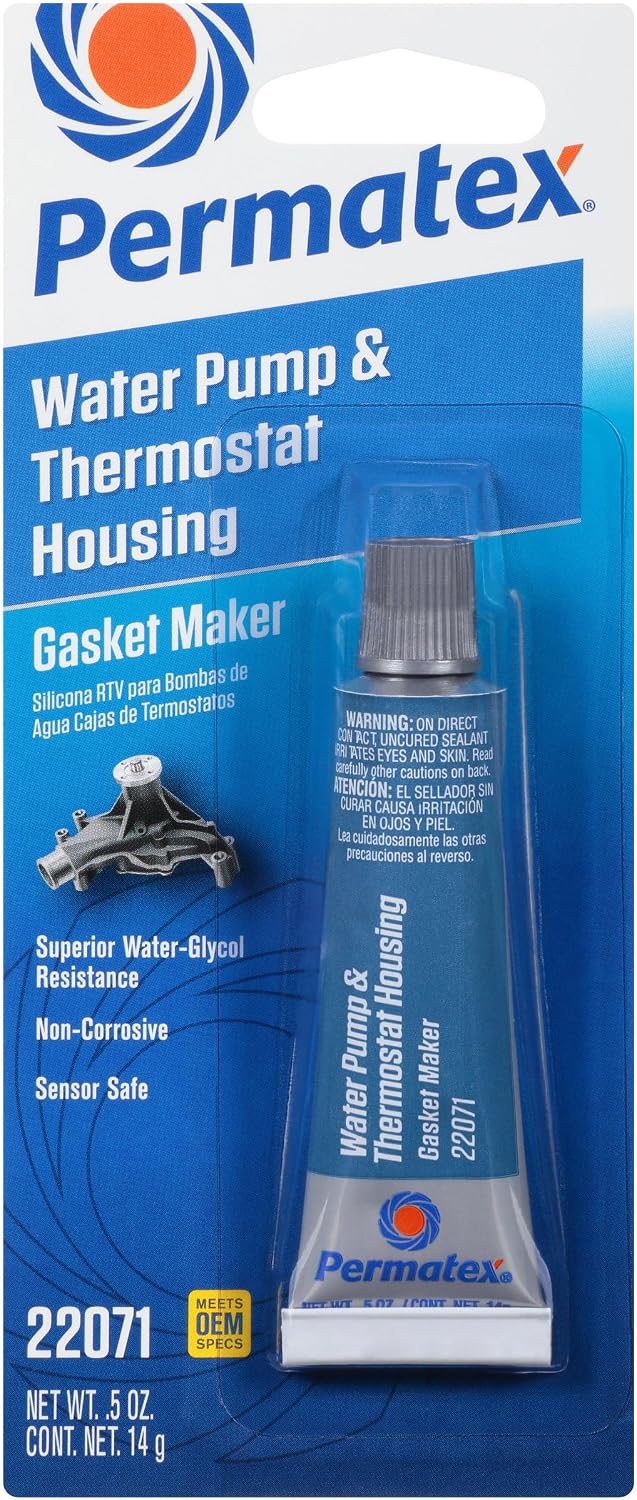 Permatex Water Pump & Thermostat RTV Silicone Gasket – 0.5 Oz