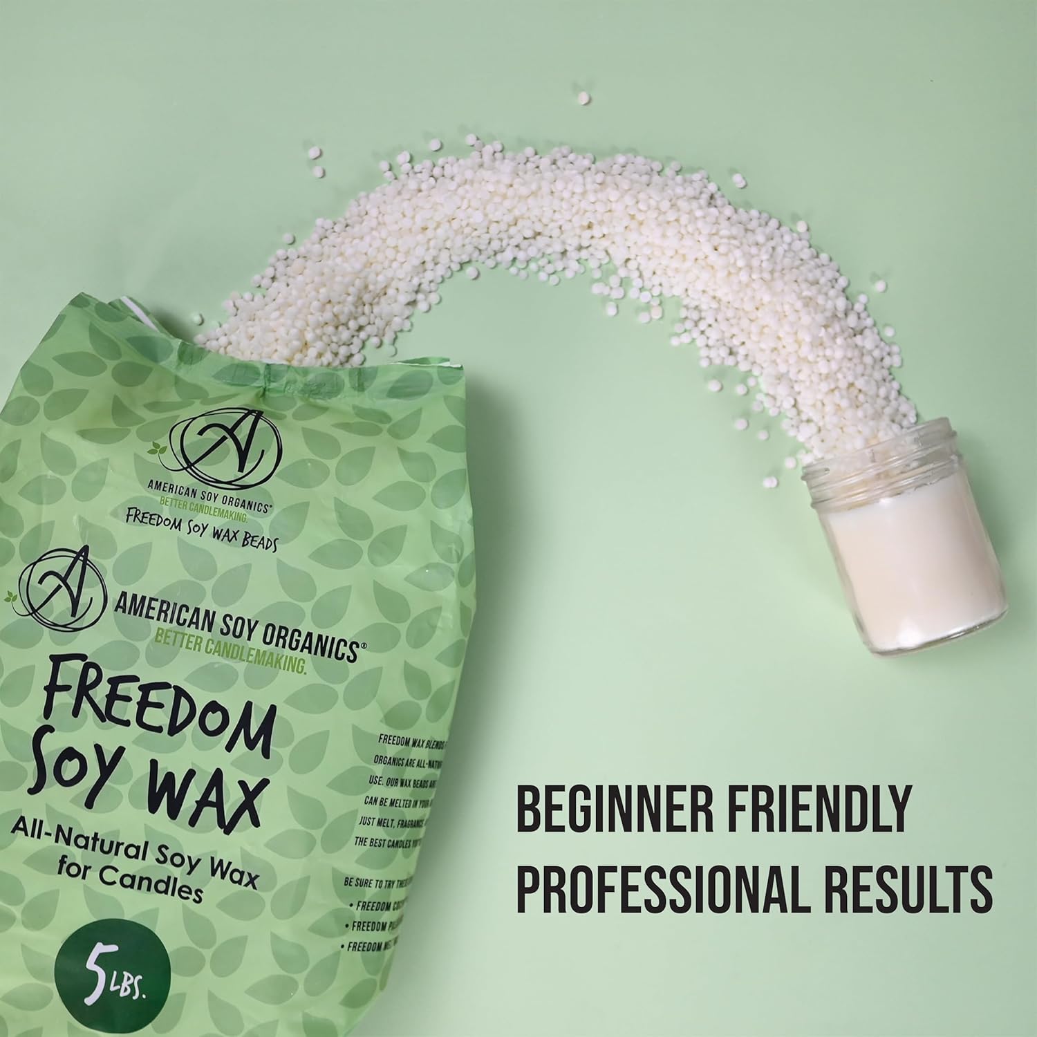 Natural Soy Wax Beads for Candle Making – 5 lb