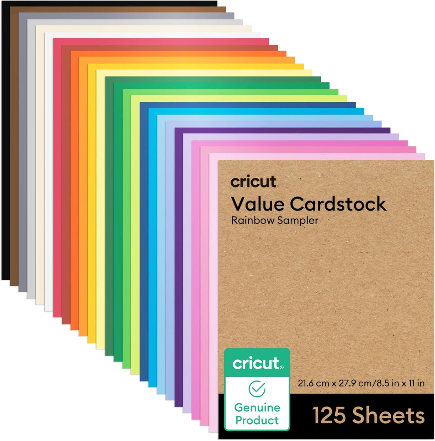 Rainbow Cardstock Paper Pack