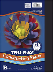 Black Construction Paper Pack