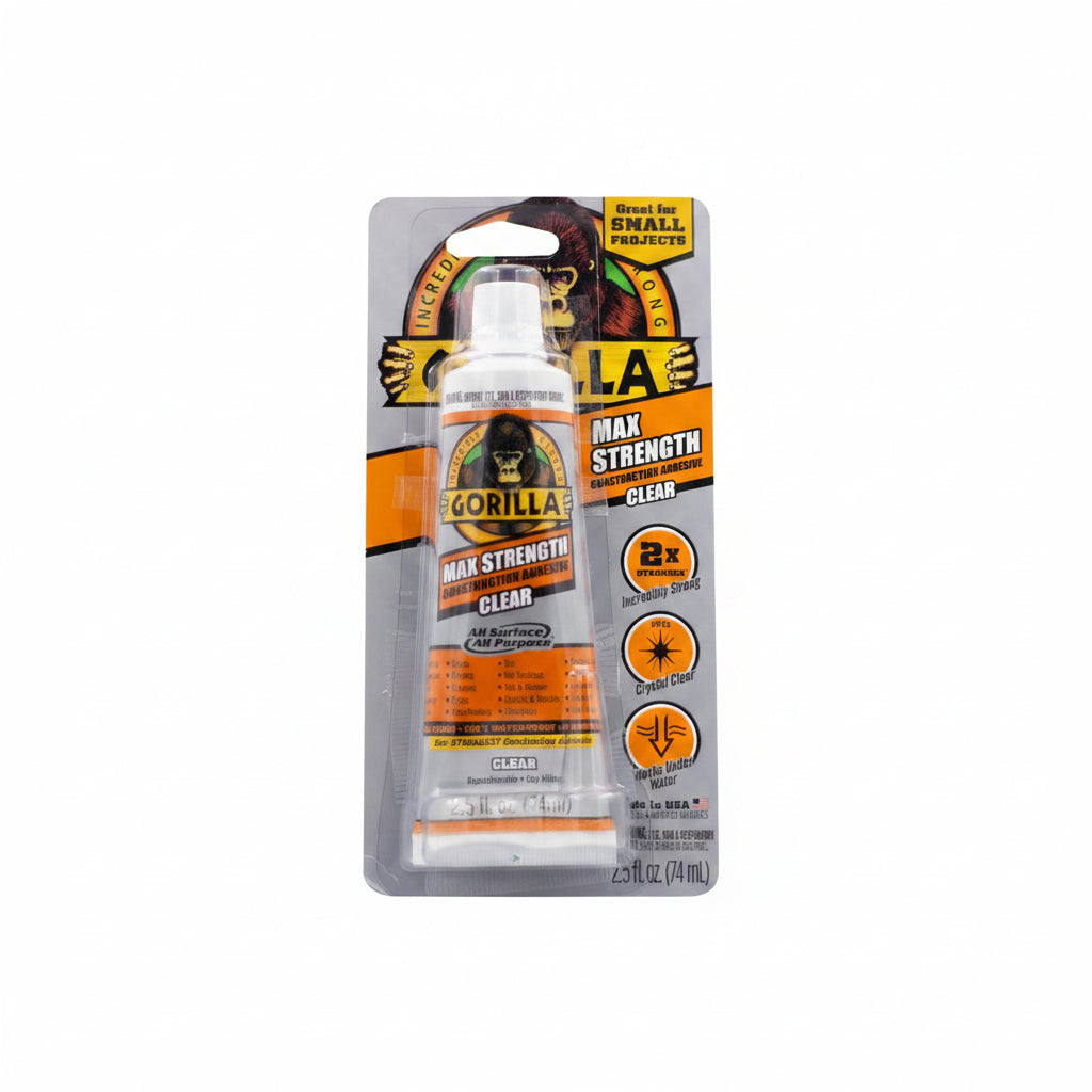 Max Strength Construction Adhesive, Clear, 2.5 oz
