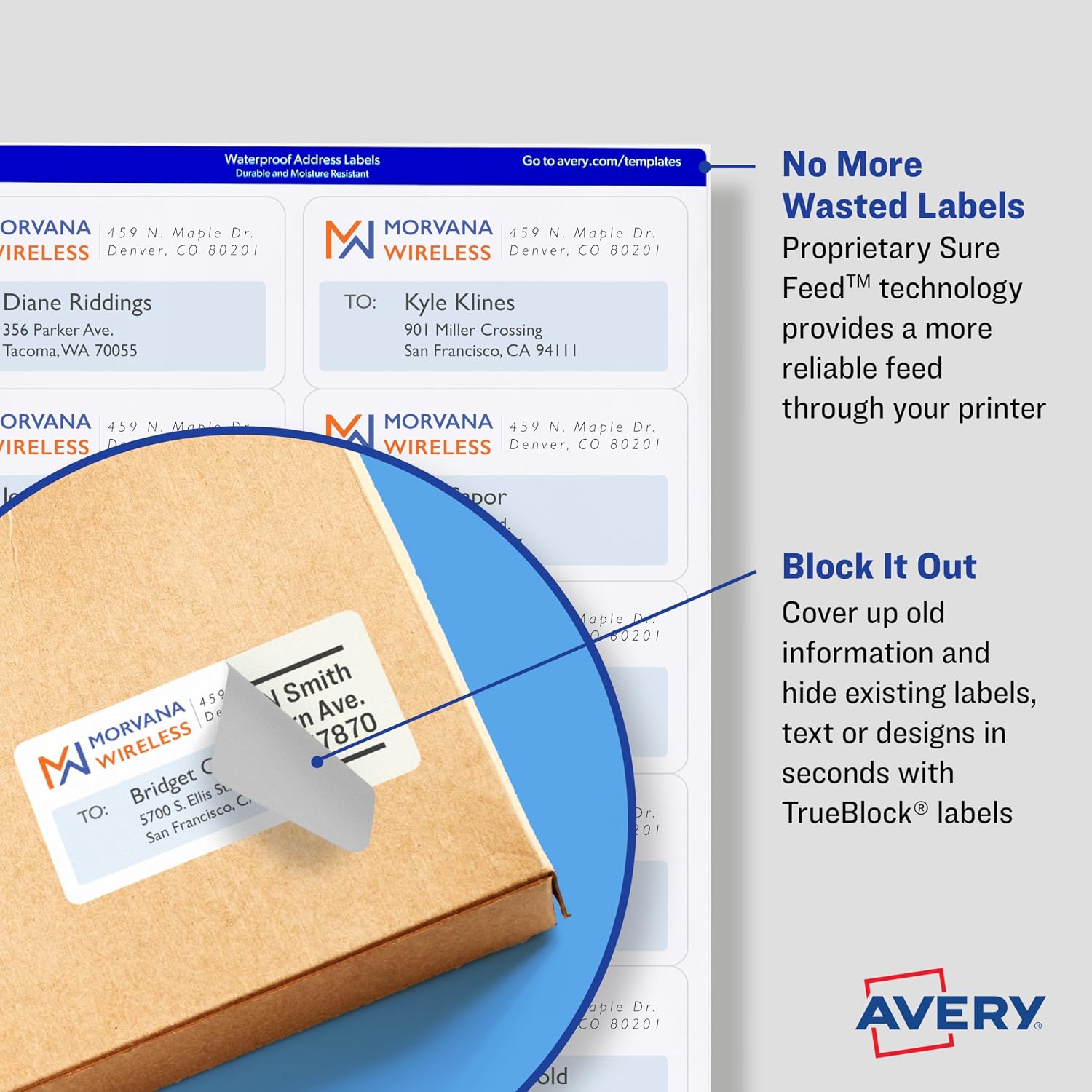 Printable Shipping Labels 100 Count