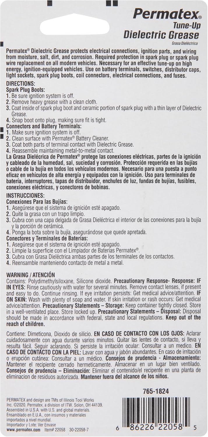 Permatex 22058 Dielectric Tune-Up Grease – 3 Oz