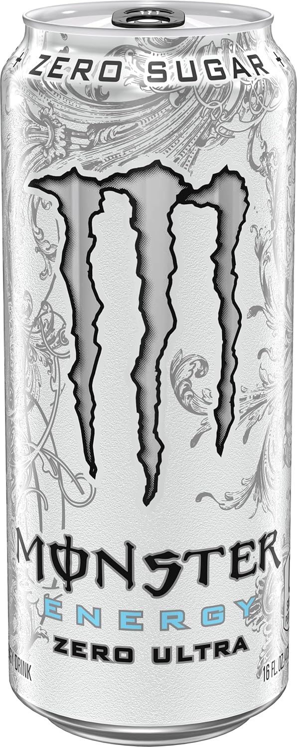Monster Energy Zero Ultra Sugar-Free Energy Drink, 16 oz, 15-Pack