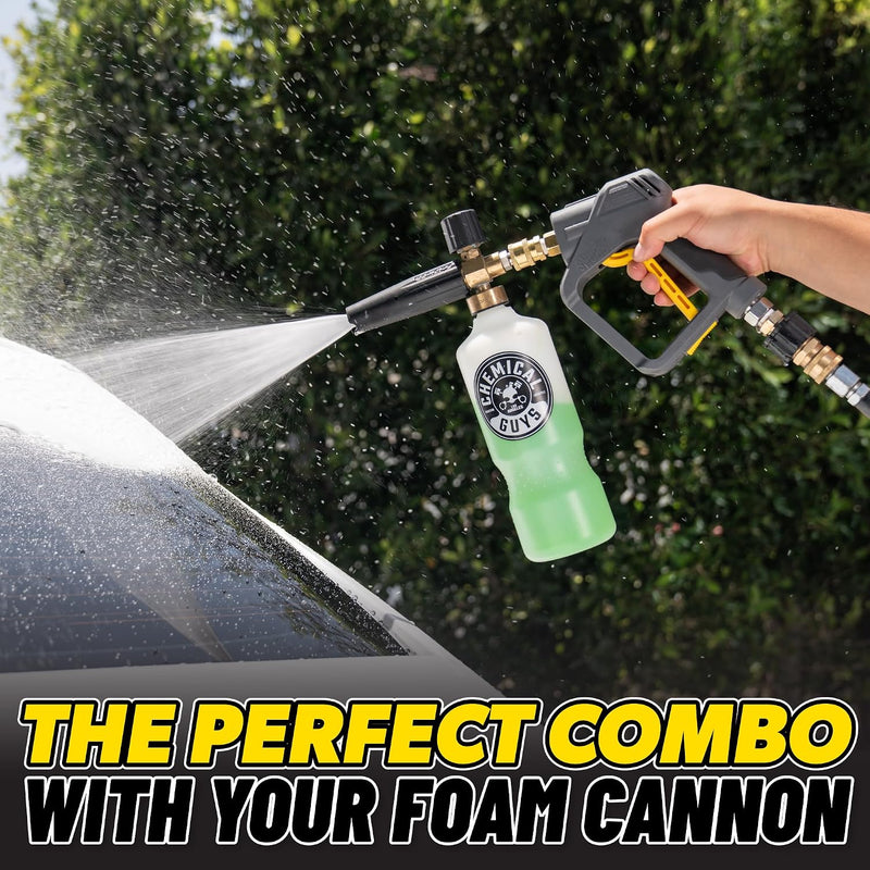 Short Pressure Washer Gun with Foam Cannon Attachment