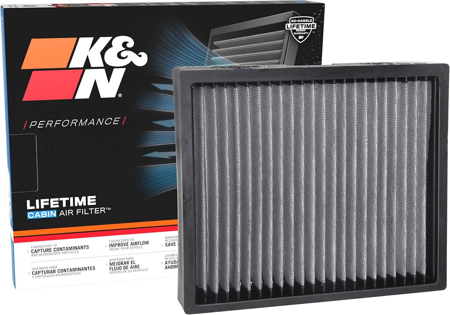 Washable Lifetime Cabin Air Filter for Select 2012–2026 Vehicles