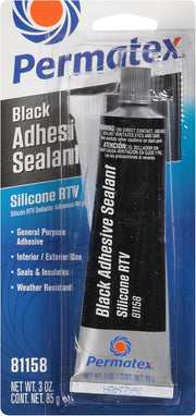 Permatex 81158 Black Silicone Adhesive Sealant – 3 Oz