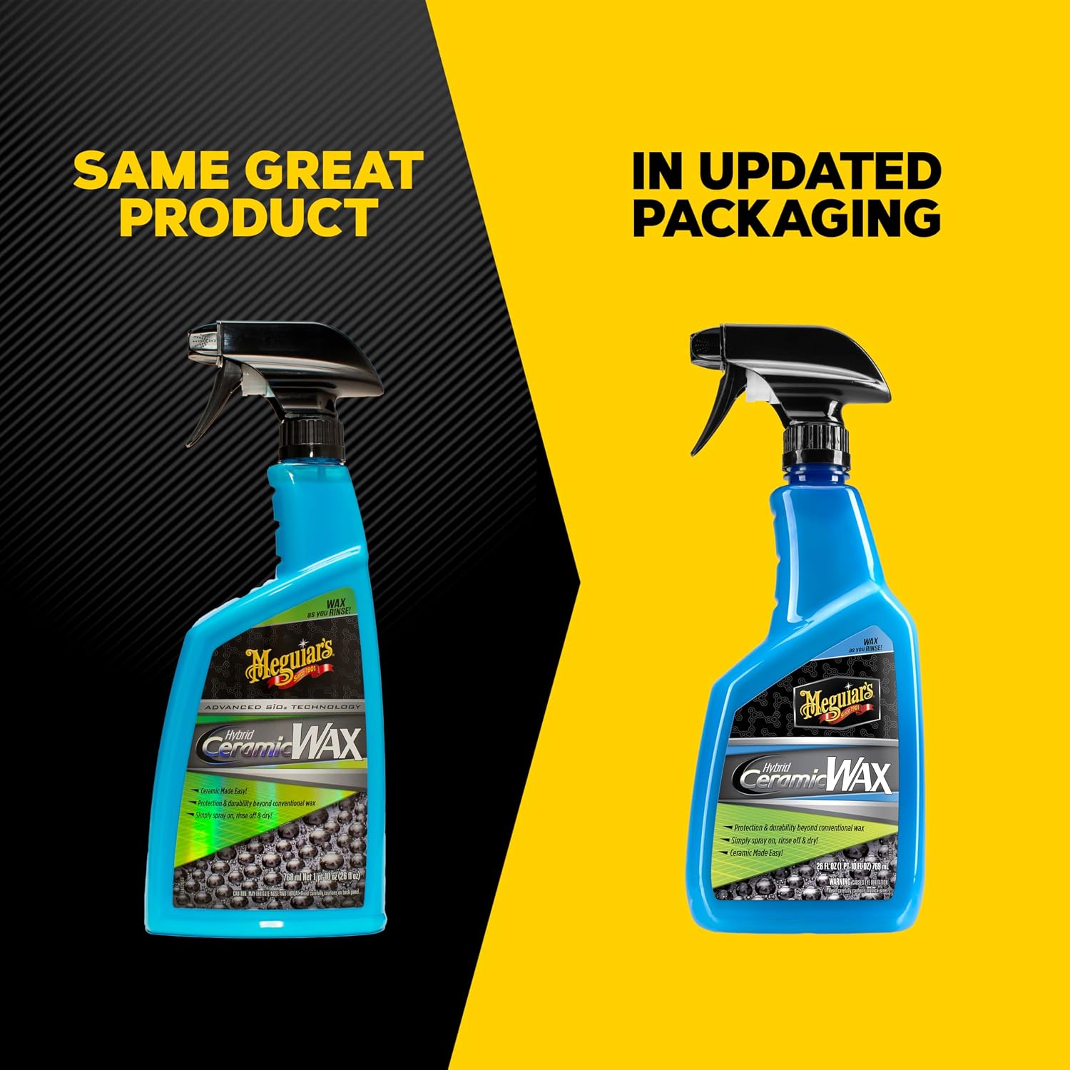 Meguiar’s Hybrid Ceramic Wax – 26 Oz, SiO₂ Spray Wax