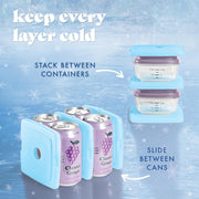 Reusable Slim Ice Packs – 4 Pack