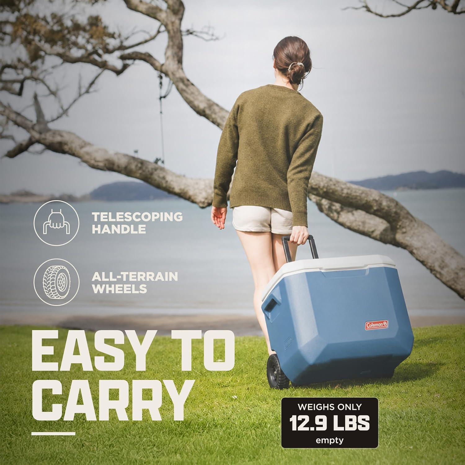 Xtreme Rolling Cooler with Heavy-Duty Wheels