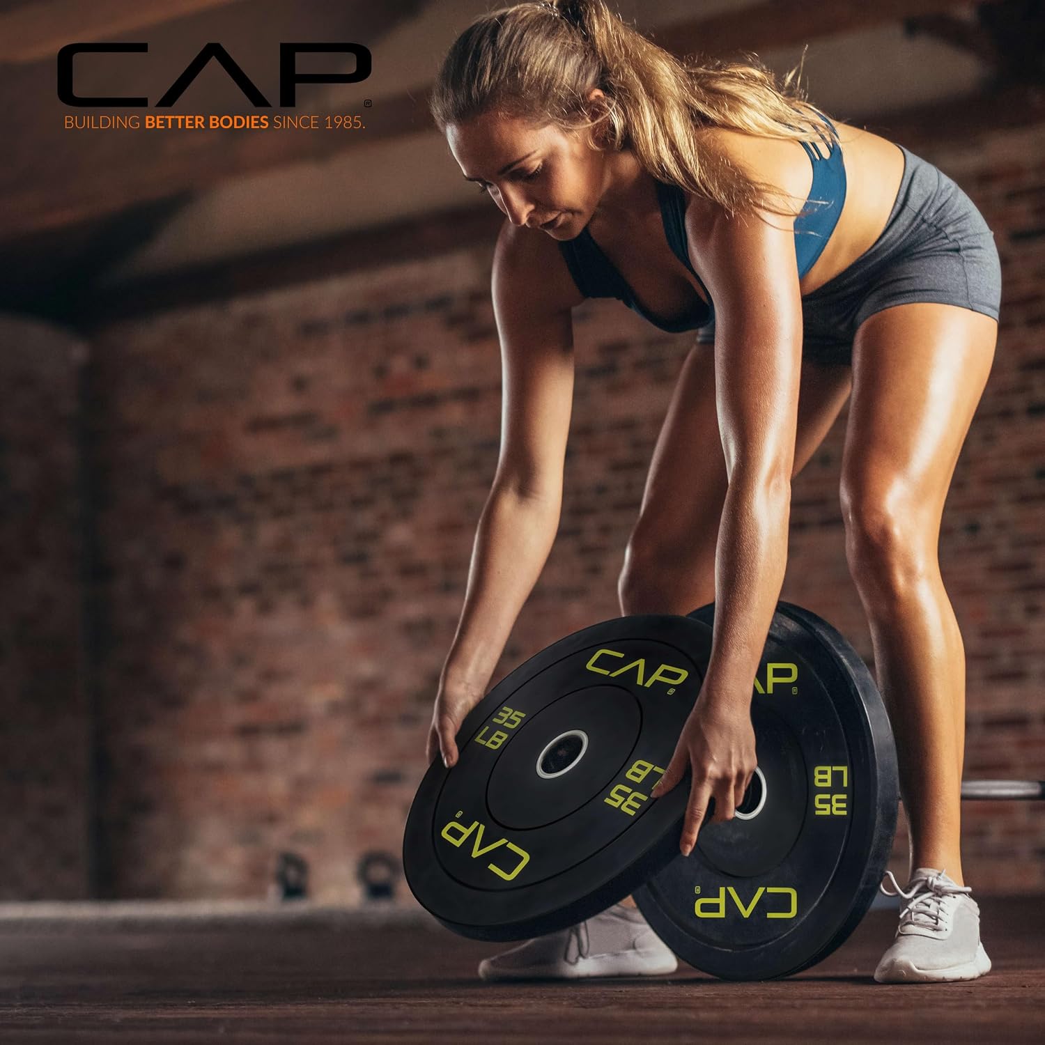 CAP 2-Inch Olympic Bumper Plate Weight Set