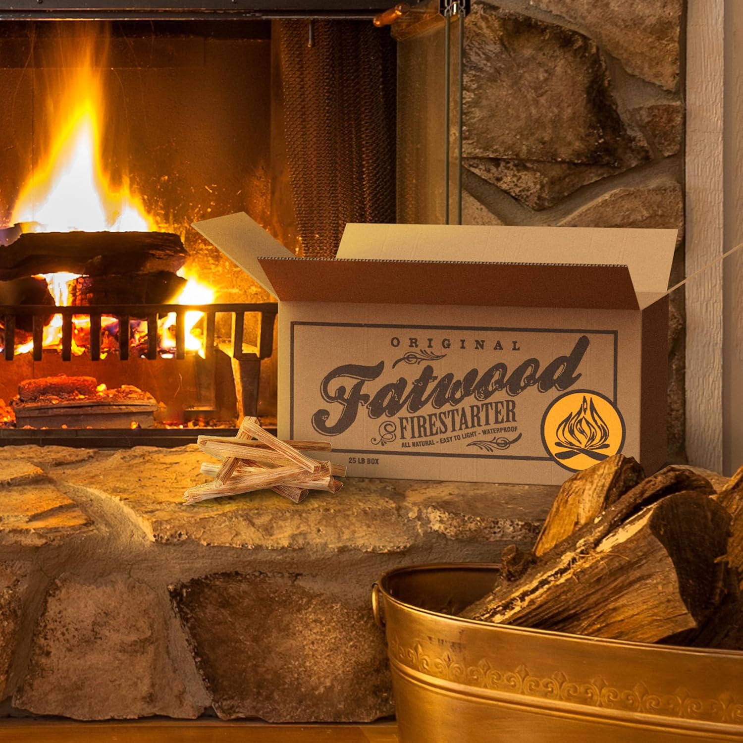 All-Natural Fatwood Fire Starter Sticks