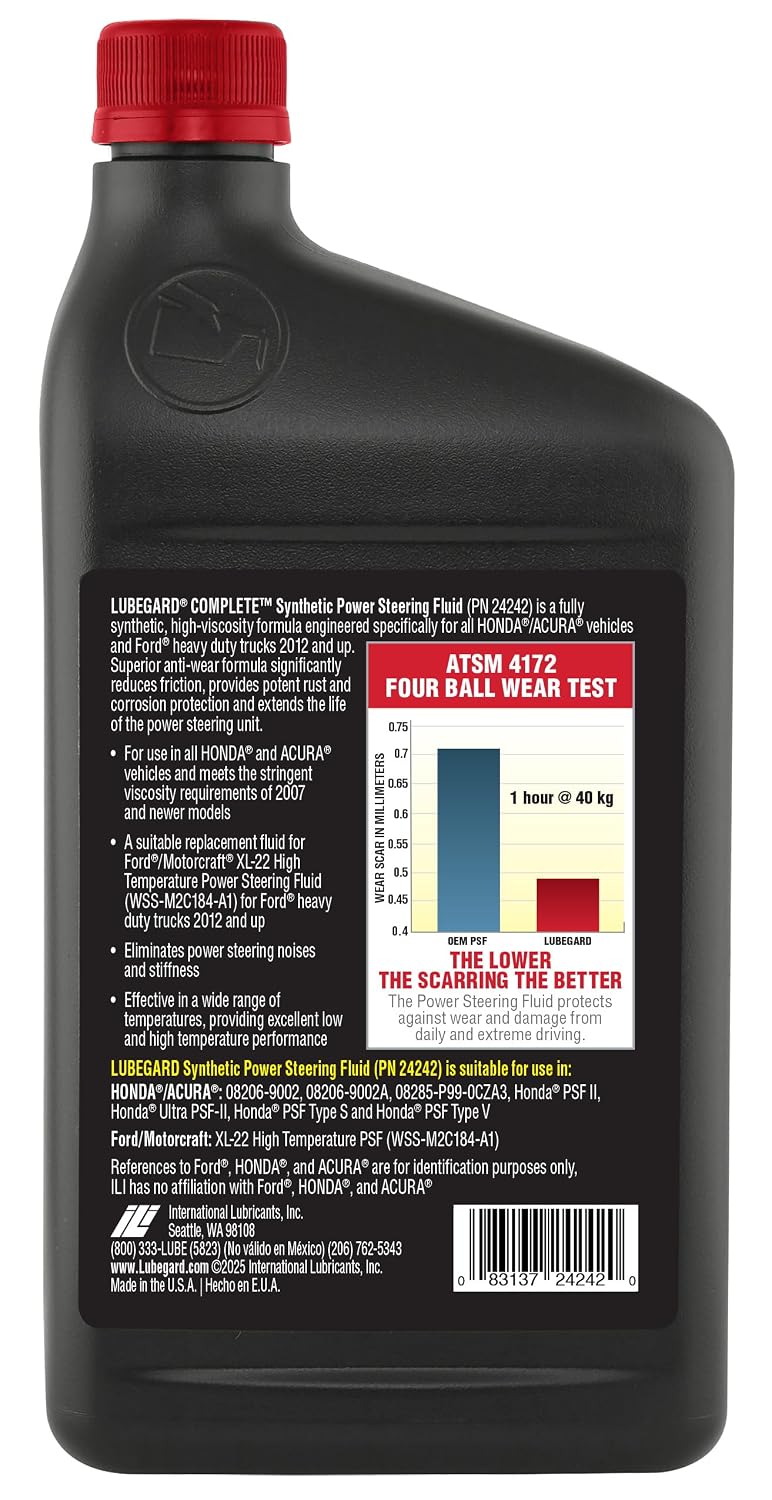 Complete Synthetic Power Steering Fluid – 32 oz