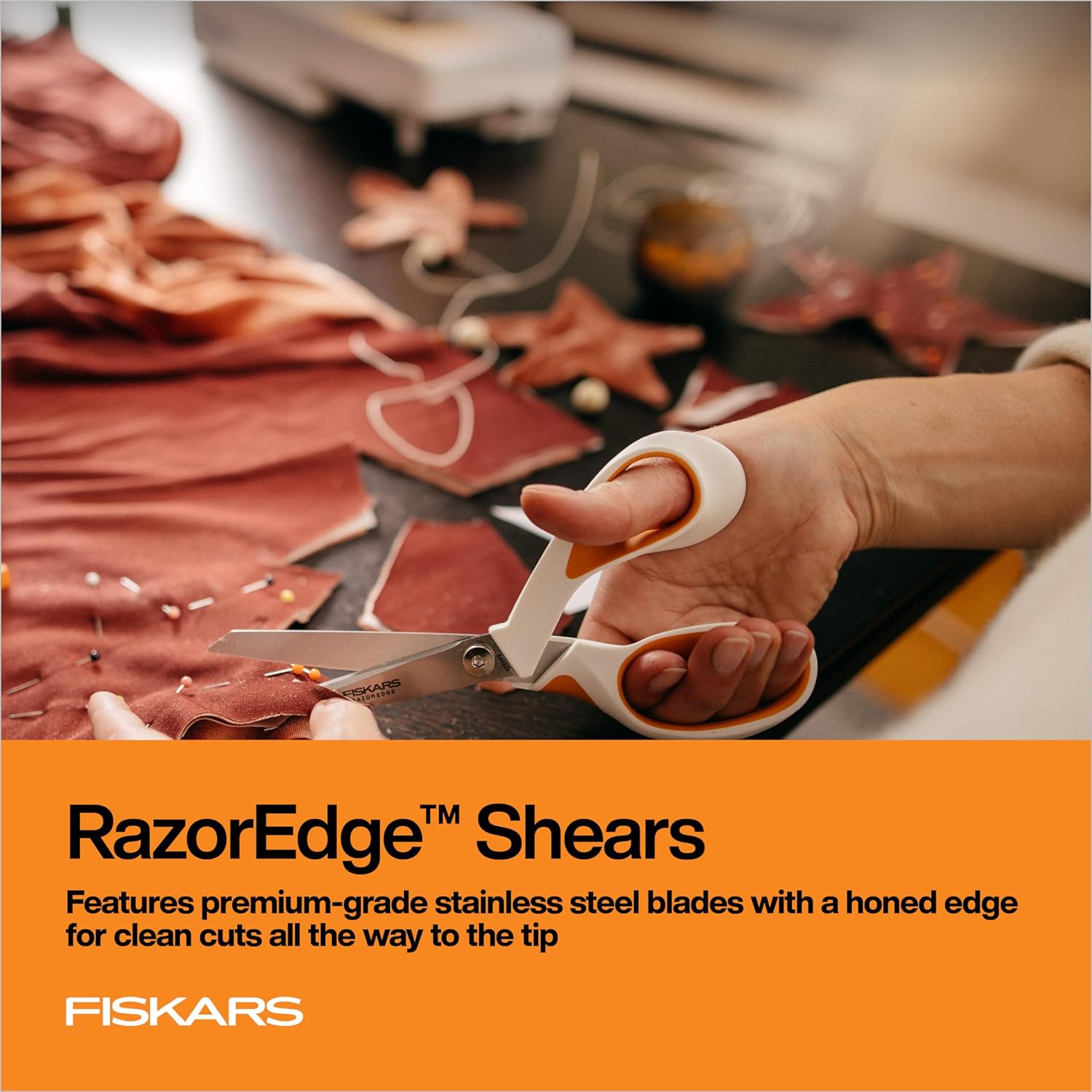 8-Inch Heavy-Duty Razor-Edge Fabric Shears