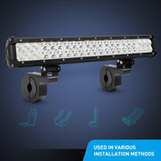 Horizontal Tube Clamp LED Light Mounting Brackets – 2 Pack