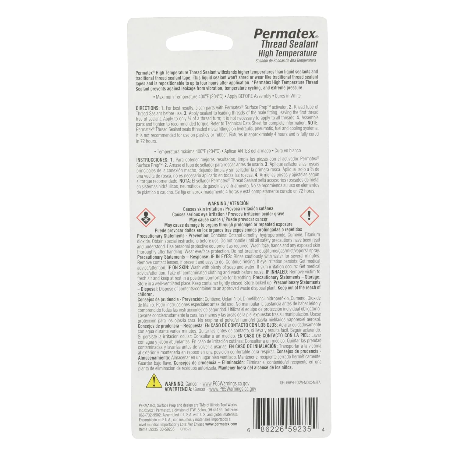 High Temperature Thread Sealant – 50 ml Tube
