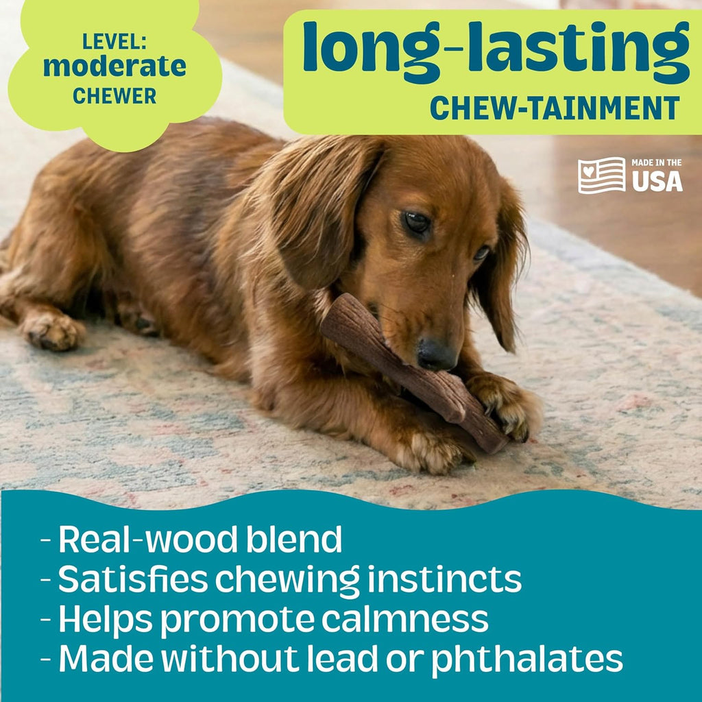 Natural Wood Blend Dog Chew Toy (Small)