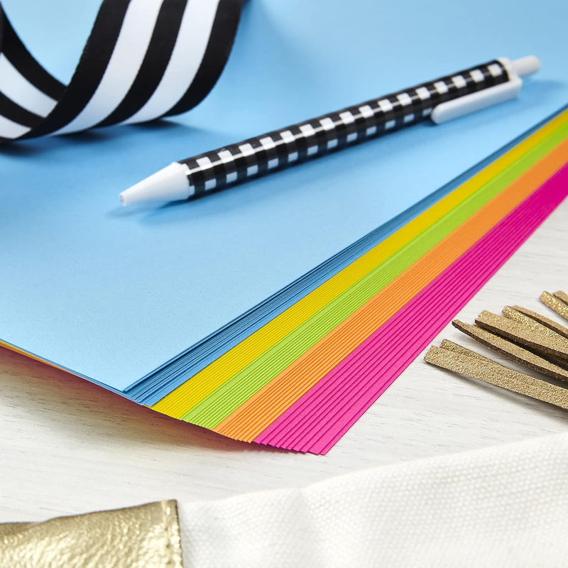 Bright Assorted Color Cardstock – 8.5 x 11, 250 Sheets