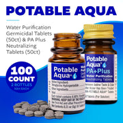 Water Purification Tablets with Neutralizing Tablets