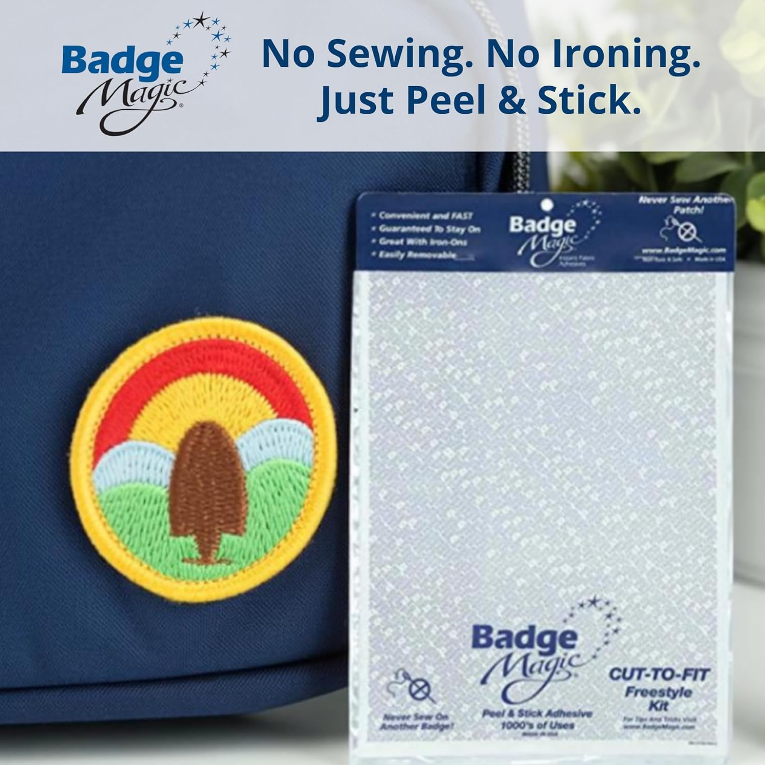 No-Sew Patch Adhesive Sheets
