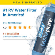 Camco TastePURE RV Water Filter – 2-Pack, 6-Step GAC & KDF Filtration