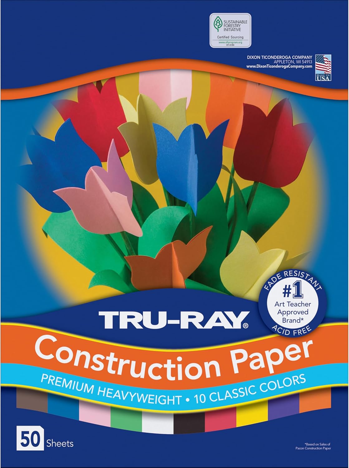 Classic Color Construction Paper – 9 x 12, 50 Sheets