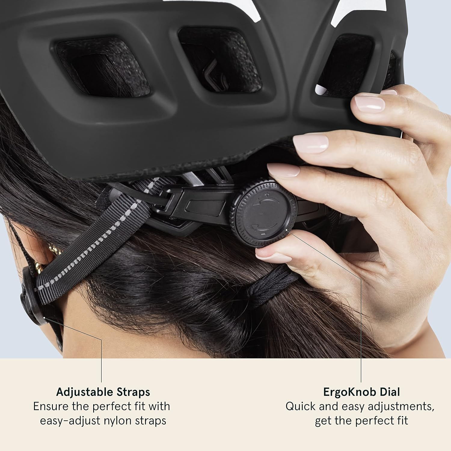 Adult Bike Helmet with LED Safety Light