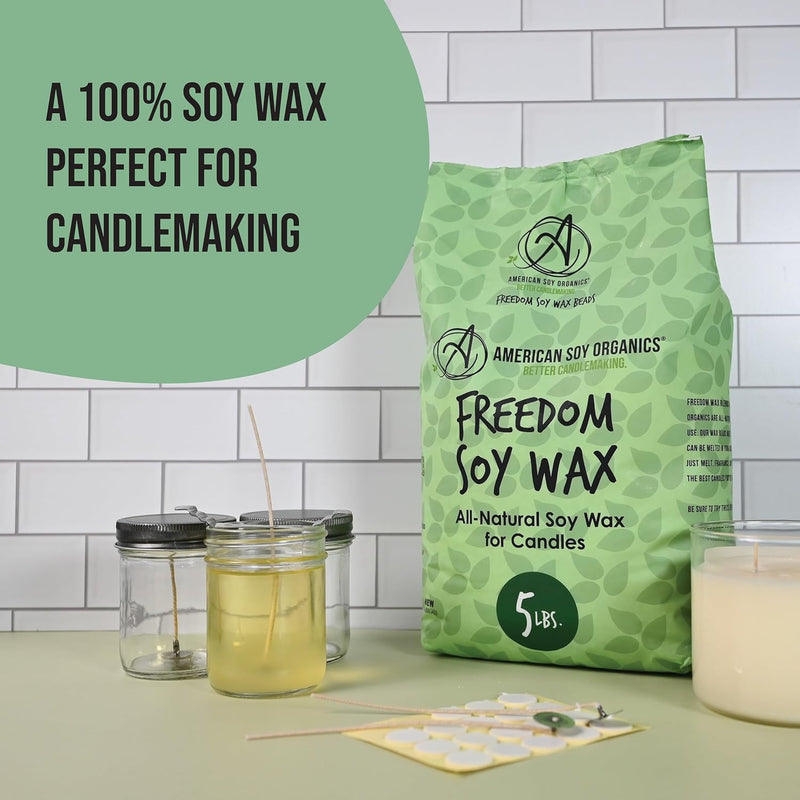 Natural Soy Wax Beads for Candle Making – 5 lb