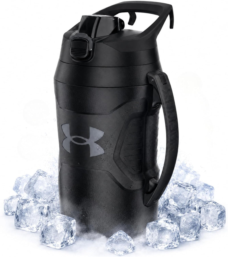 Insulated Half Gallon Sports Water Jug with Handle – 64 oz
