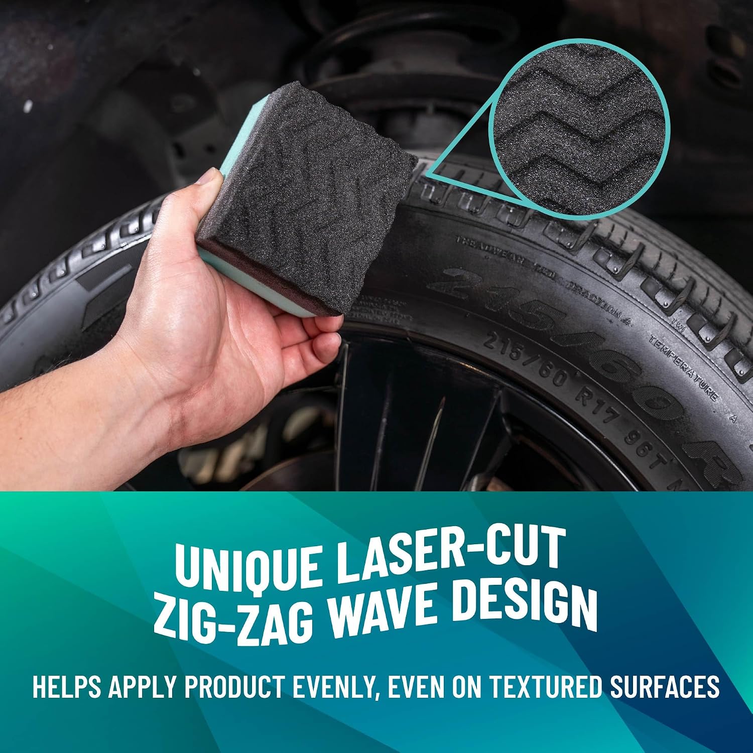 Chemical Guys Wonder Wave Durafoam Tire Shine Applicator Pads – 2-Pack