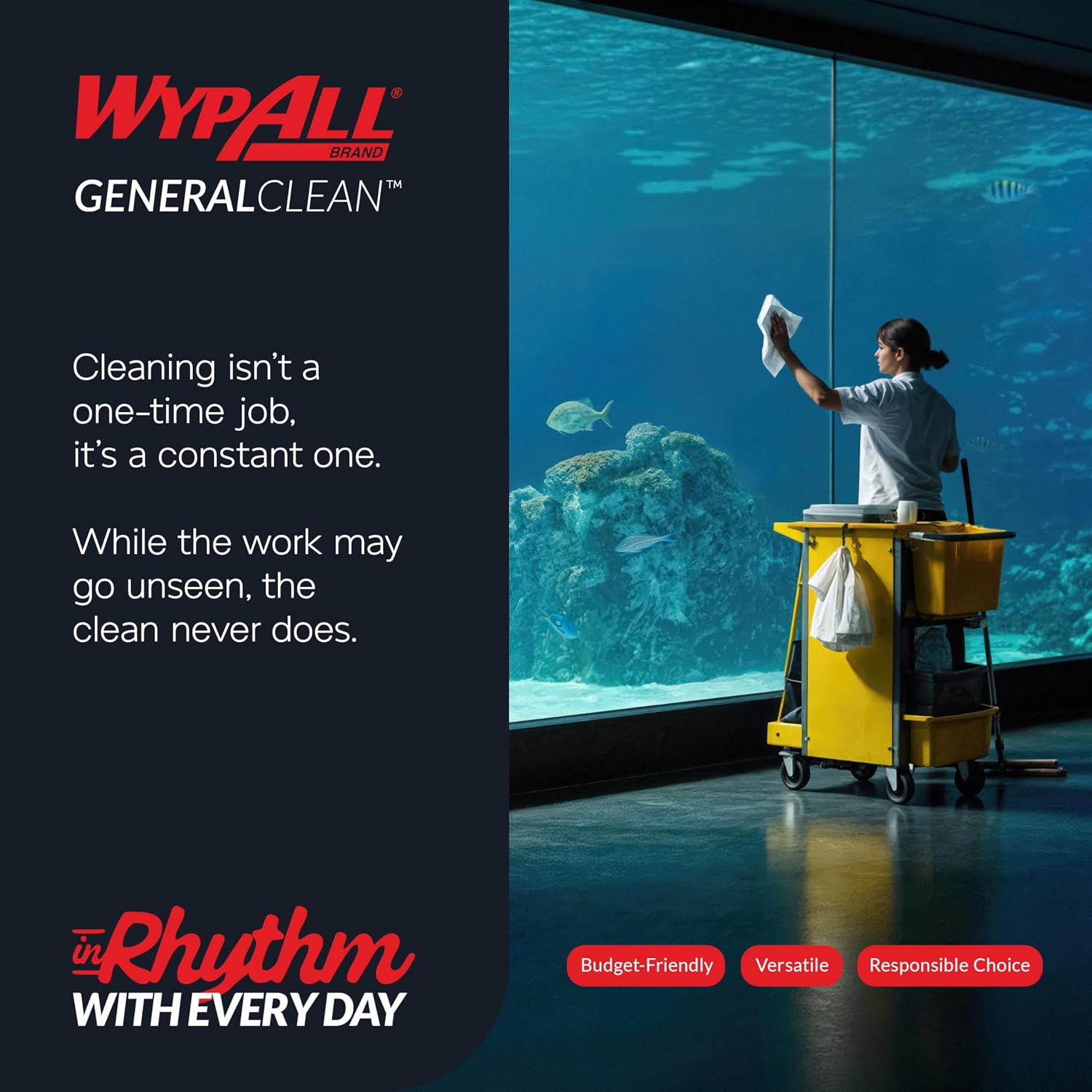 Heavy Duty General Cleaning Towels, 12 x 90 Sheets