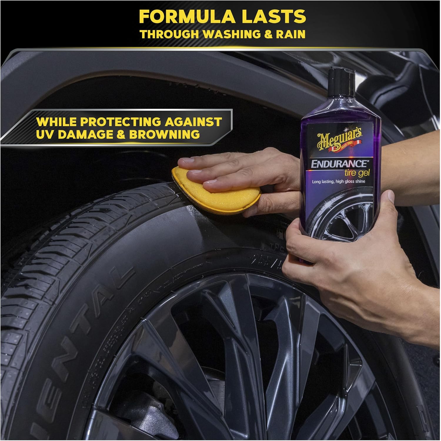 Meguiar’s Endurance Tire Gel – Long-Lasting Tire Shine, 16 Oz