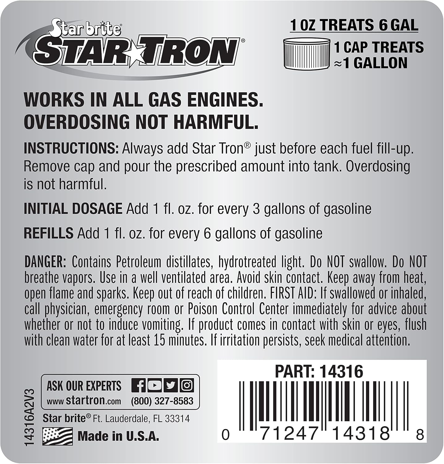 Star Tron Enzyme Fuel Treatment for Gasoline