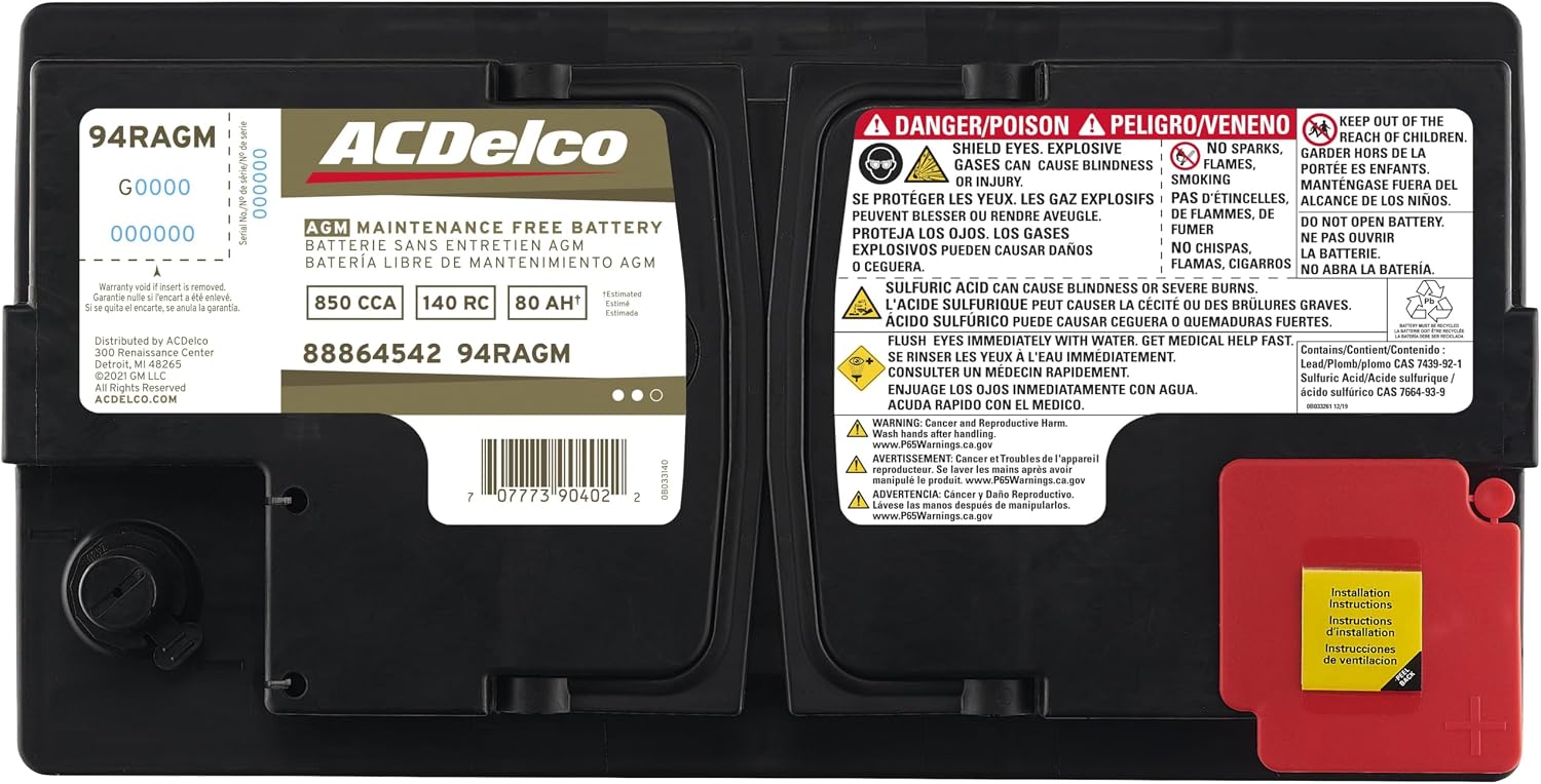 BCI Group 94R AGM Automotive Battery – 36-Month Warranty