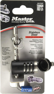 Master Lock 2847DAT Adjustable Stainless Steel Trailer Coupler Lock