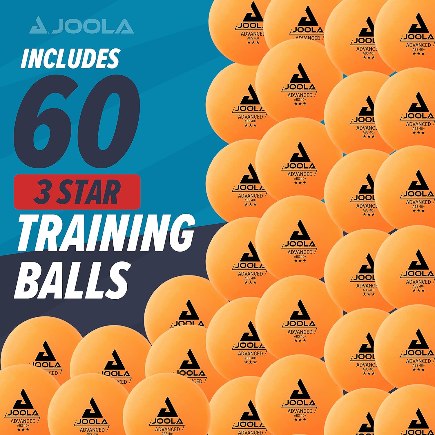 3-Star 40+mm Table Tennis Balls