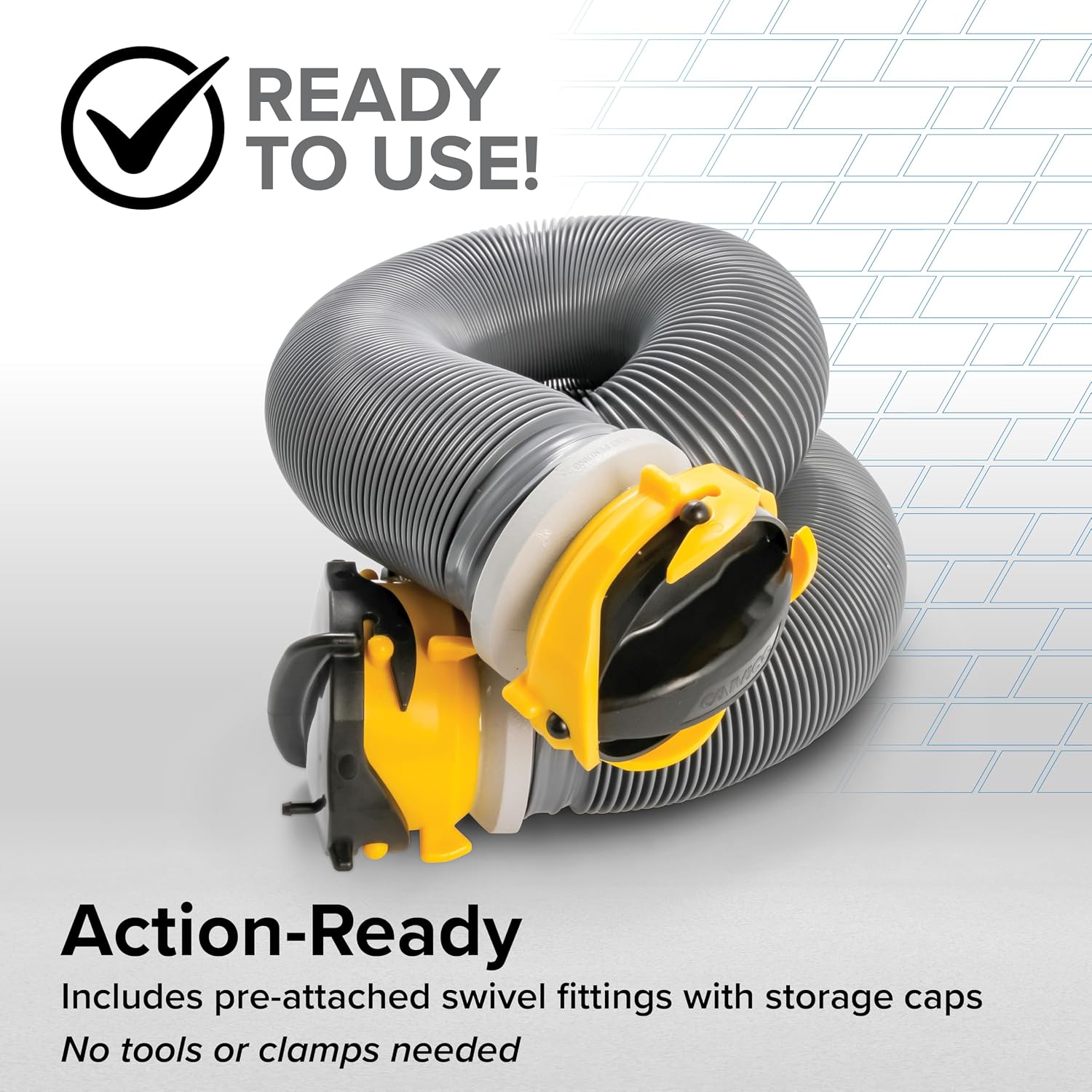 Camco Deluxe 10-Foot RV Sewer Hose Extension – 39665