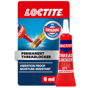 Loctite Threadlocker Red 271 – High-Strength Permanent Threadlocker, 6 mL