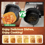 150-Piece Disposable Air Fryer Liners – 8-Inch Square